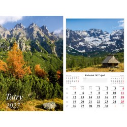 Kalendarz dwustronny 2027 - Tatry