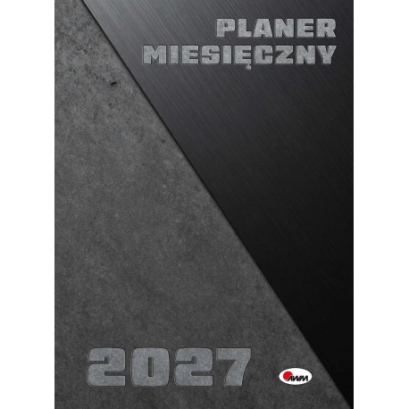 KALENDARZ PLANER DUŻY MIESIĘCZNY 2 2027 A4 motyleksiazkowe.pl