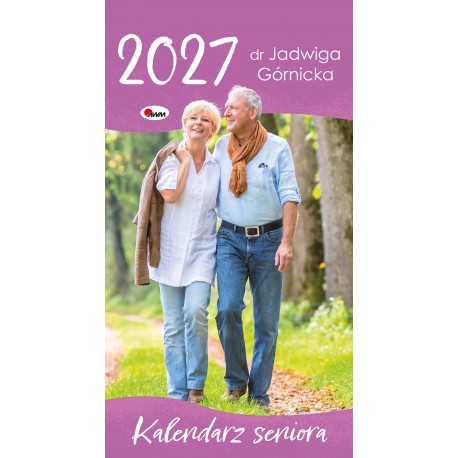 KALENDARZ 2027 SENIORA TYGODNIOWY motyleksiazkowe.pl