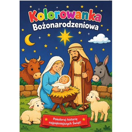 Kolorowanka Bożonarodzeniowa Marcin Łaptos motyleksiazkowe.pl
