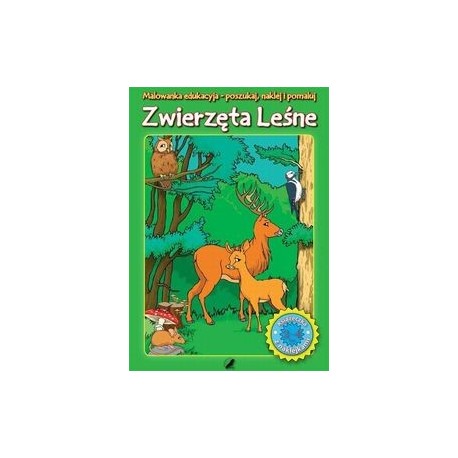 Zwierzęta leśne. Malowanka edukacyjna